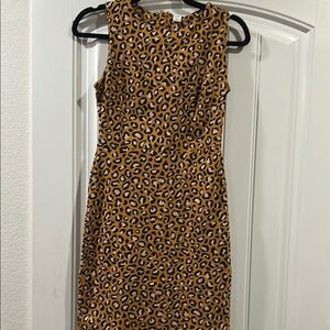 Old Navt Leopard Print sheath Sleeveless Dress Size XS